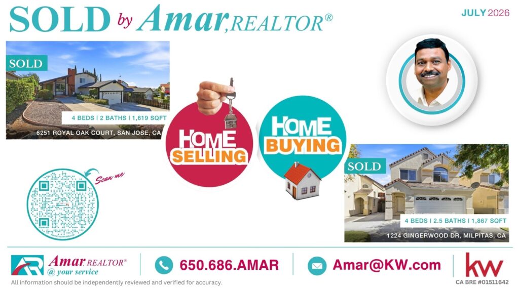 Monthly SOLD CARDS- Amar,Realtor JULY 2026