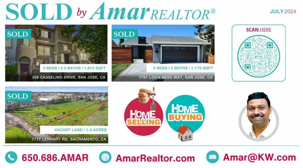 July SOLD Card 2024 - Amar Realtor 