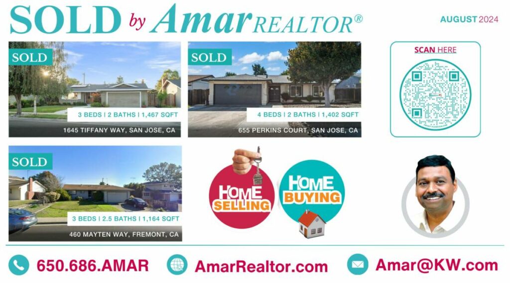 August SOLD Card 2024 - Amar Realtor 